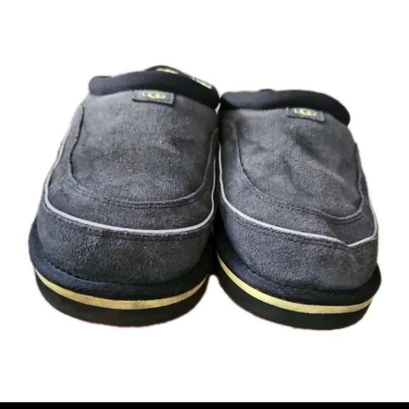 Ugg Mens Blue And Yellow Suede Indoor Outdoor Warm Tasman Cali Wave Slipper 9 main image 10